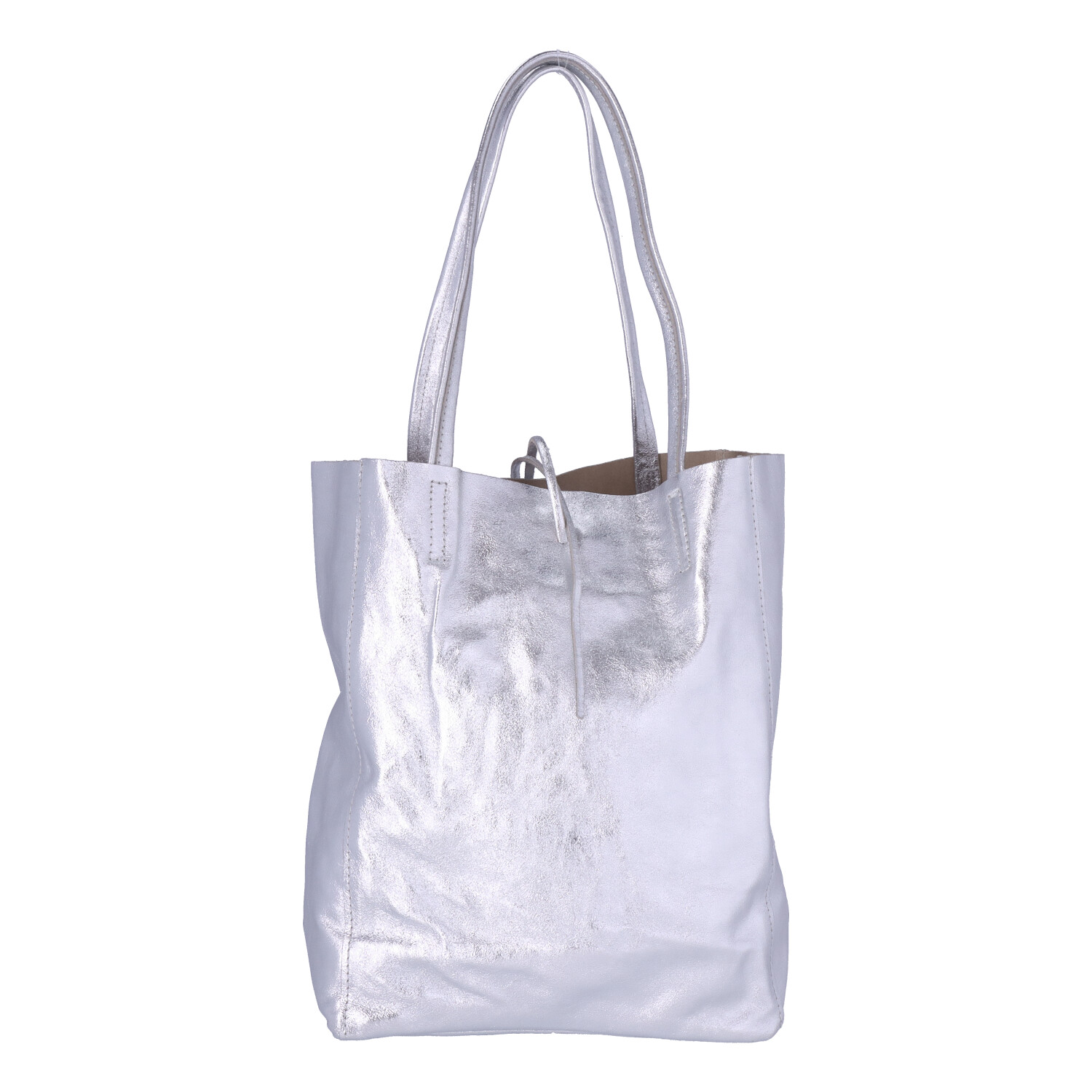 ALEXANDER HEITZ Shopper Leder Metallic